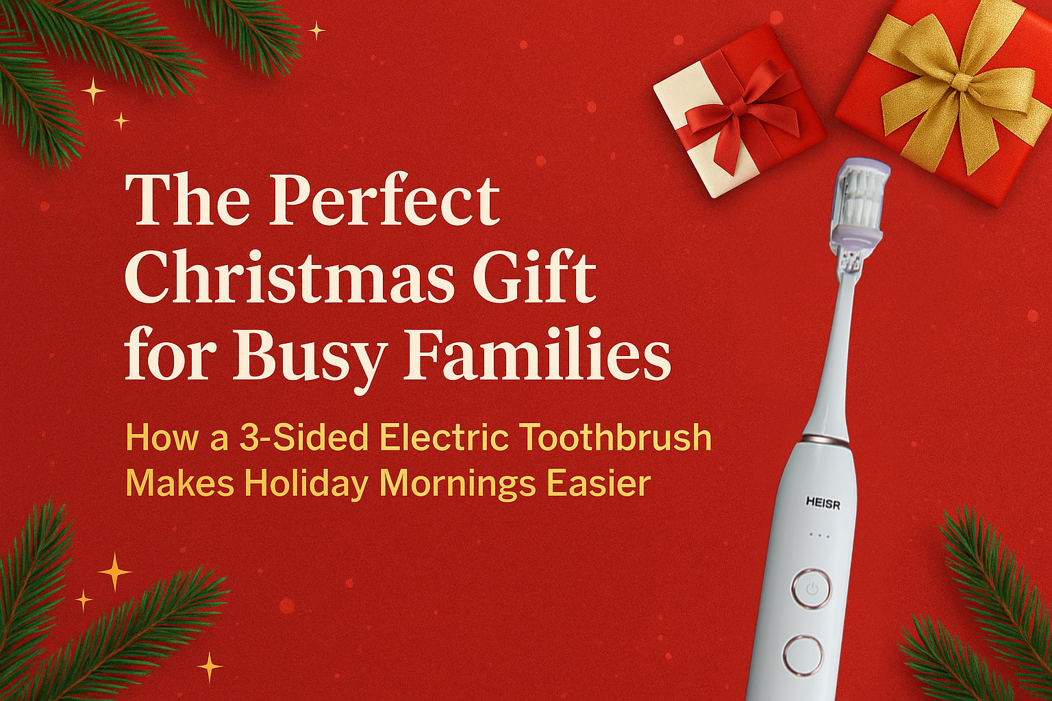 The Perfect Christmas Gift for Busy Families: How a 3-Sided Electric Toothbrush Makes Holiday Mornings Easier